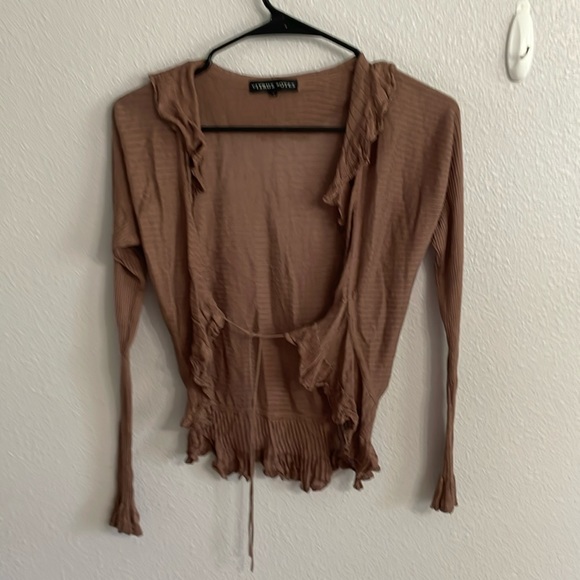 citrus notes Tops - Brown cover up